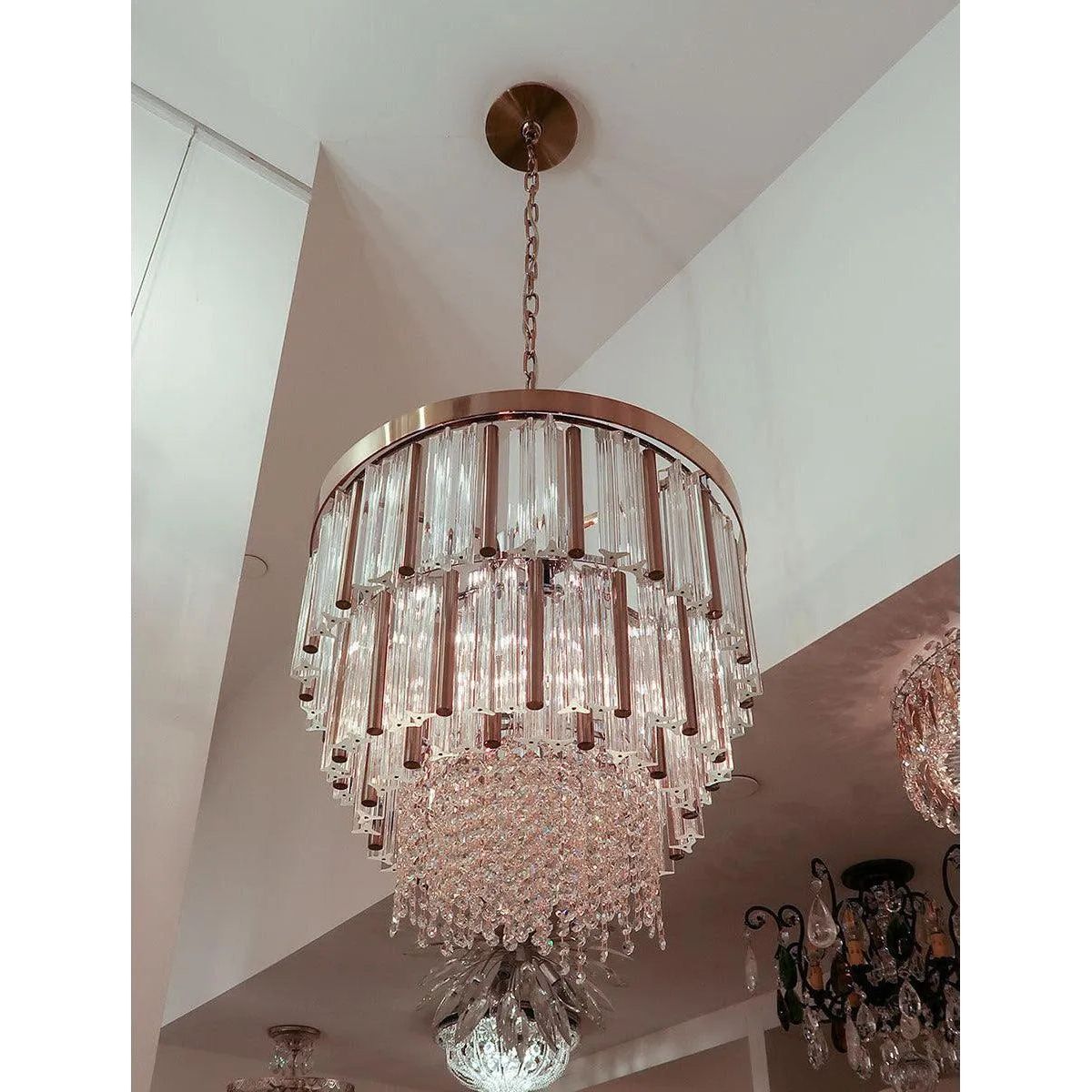 Montreal Lighting & Hardware - Espirali Convertible Pendant - Semi Flush Mount by Allegri | Open Box - 029850-038-FR001-OB | Montreal Lighting & Hardware