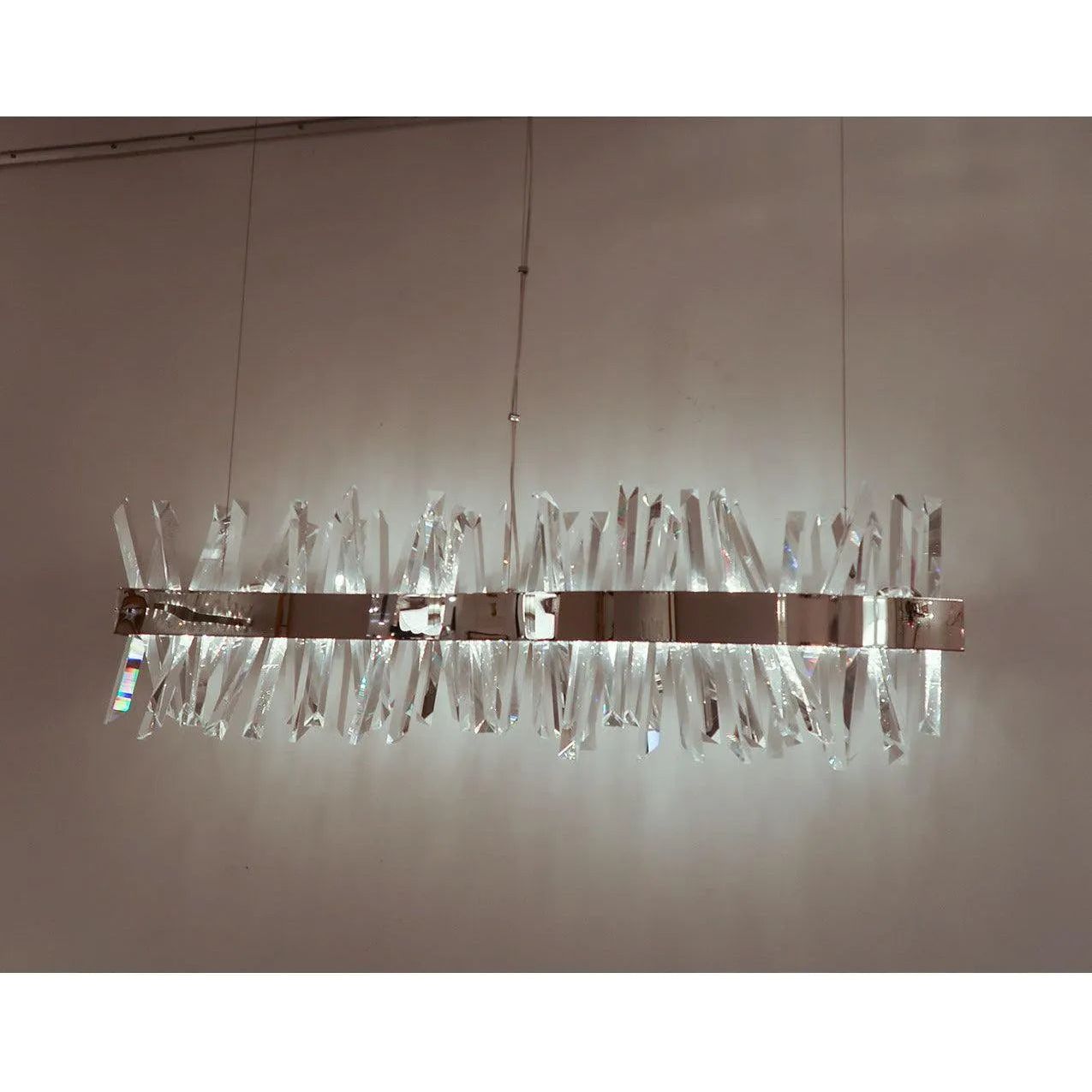 Montreal Lighting & Hardware - Glacier LED Linear Suspension by Allegri | Open Box - 030250-010-OB | Montreal Lighting & Hardware