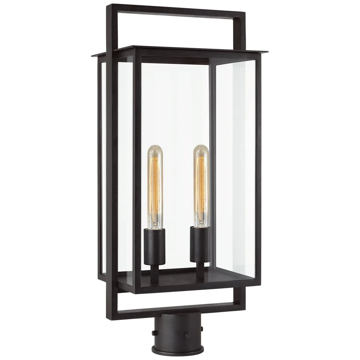 Montreal Lighting & Hardware - Halle Medium Post Lantern - S 7191AI-CG | Montreal Lighting & Hardware