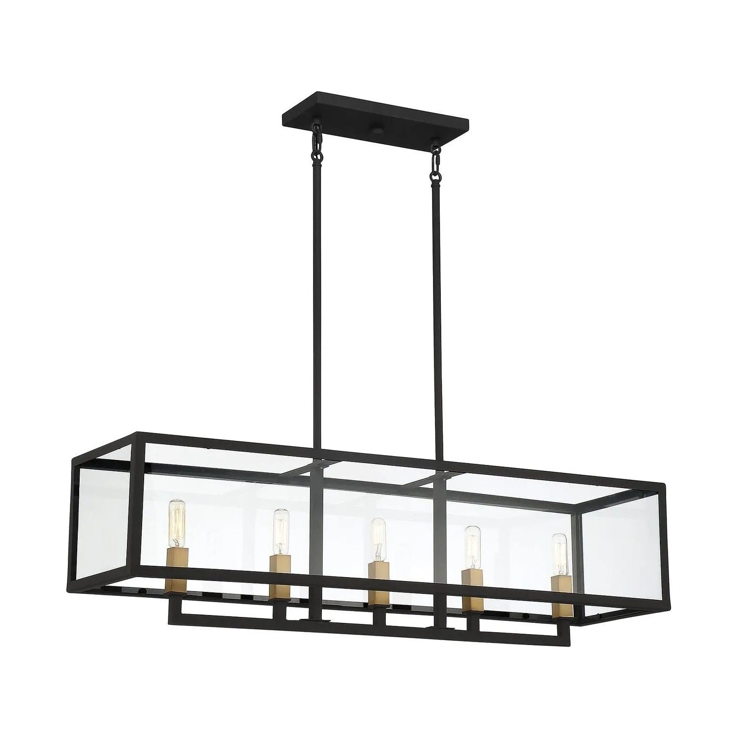 Montreal Lighting & Hardware - Harris Linear Chandelier by Savoy House Exclusive - V6-L1-2927-5-137 | Montreal Lighting & Hardware