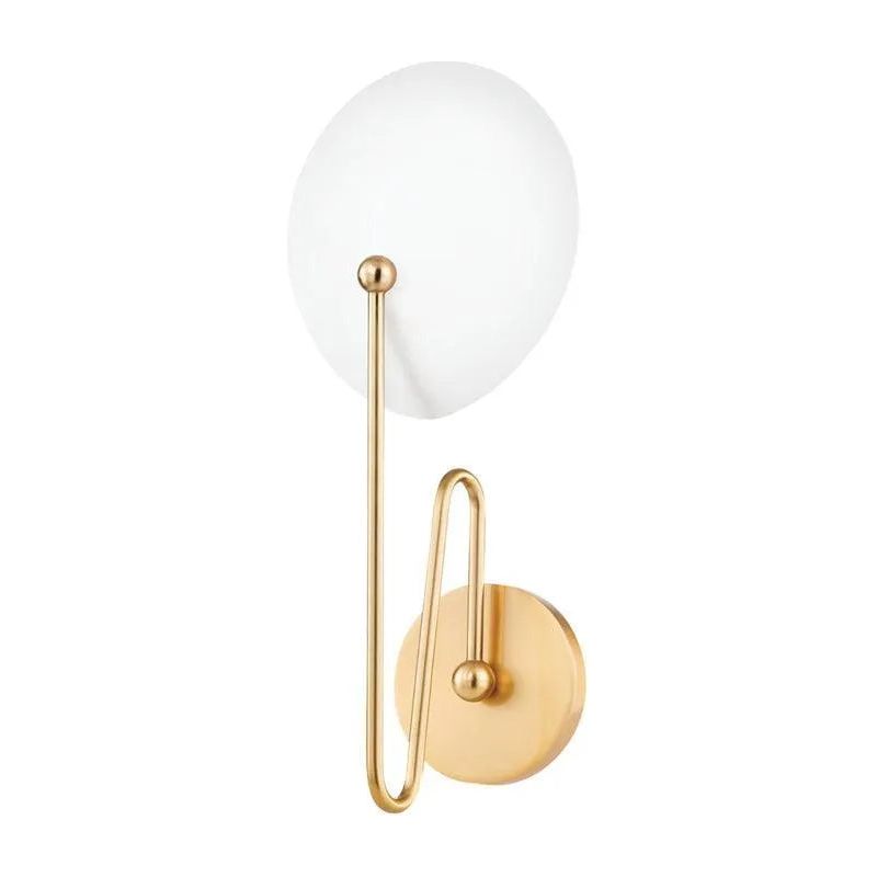 Montreal Lighting & Hardware - Hattie Wall Sconce by Mitzi | QUICK SHIP - H743101-AGB/TWH-OS | Montreal Lighting & Hardware