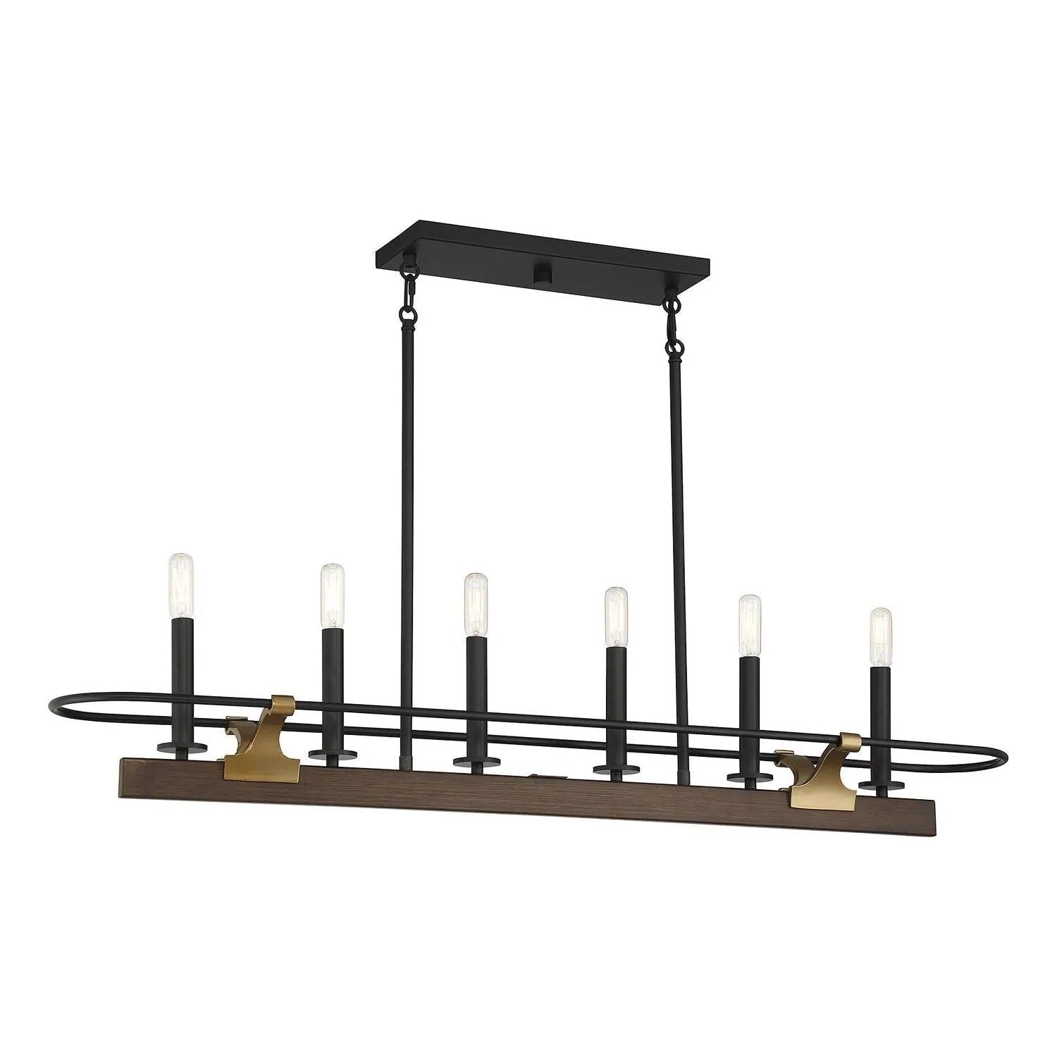 Montreal Lighting & Hardware - Icarus Linear Chandelier by Savoy House Exclusive - V6-L1-2933-6-170 | Montreal Lighting & Hardware