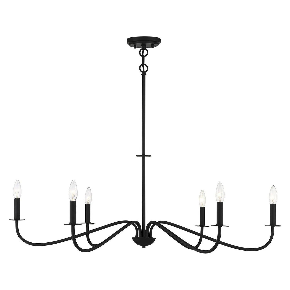 Montreal Lighting & Hardware - Jasmine Chandelier by Savoy House Exclusive - V6-L1-2220-6-89 | Montreal Lighting & Hardware