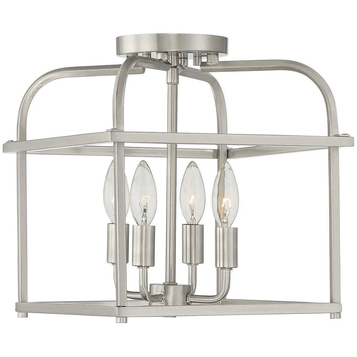 Montreal Lighting & Hardware - Meridian Four Light Semi Flush Mount | OPEN BOX - M60061BN-OB | Montreal Lighting & Hardware