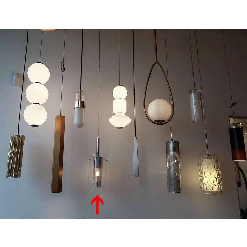 Montreal Lighting & Hardware - Mesh with Glass Pendant by Dainoite | OPEN BOX - 30961-CM-PC-OB | Montreal Lighting & Hardware