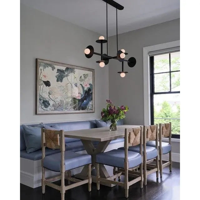 Montreal Lighting & Hardware - Nodes Large Linear Chandelier by Visual Comfort Studio| QUICK SHIP - KC1008MBK-OS | Montreal Lighting & Hardware