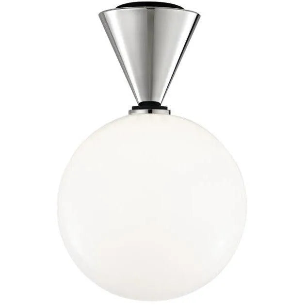 Montreal Lighting & Hardware - Piper Flush Mount by Mitzi - H148501L-PN/BK | Montreal Lighting & Hardware