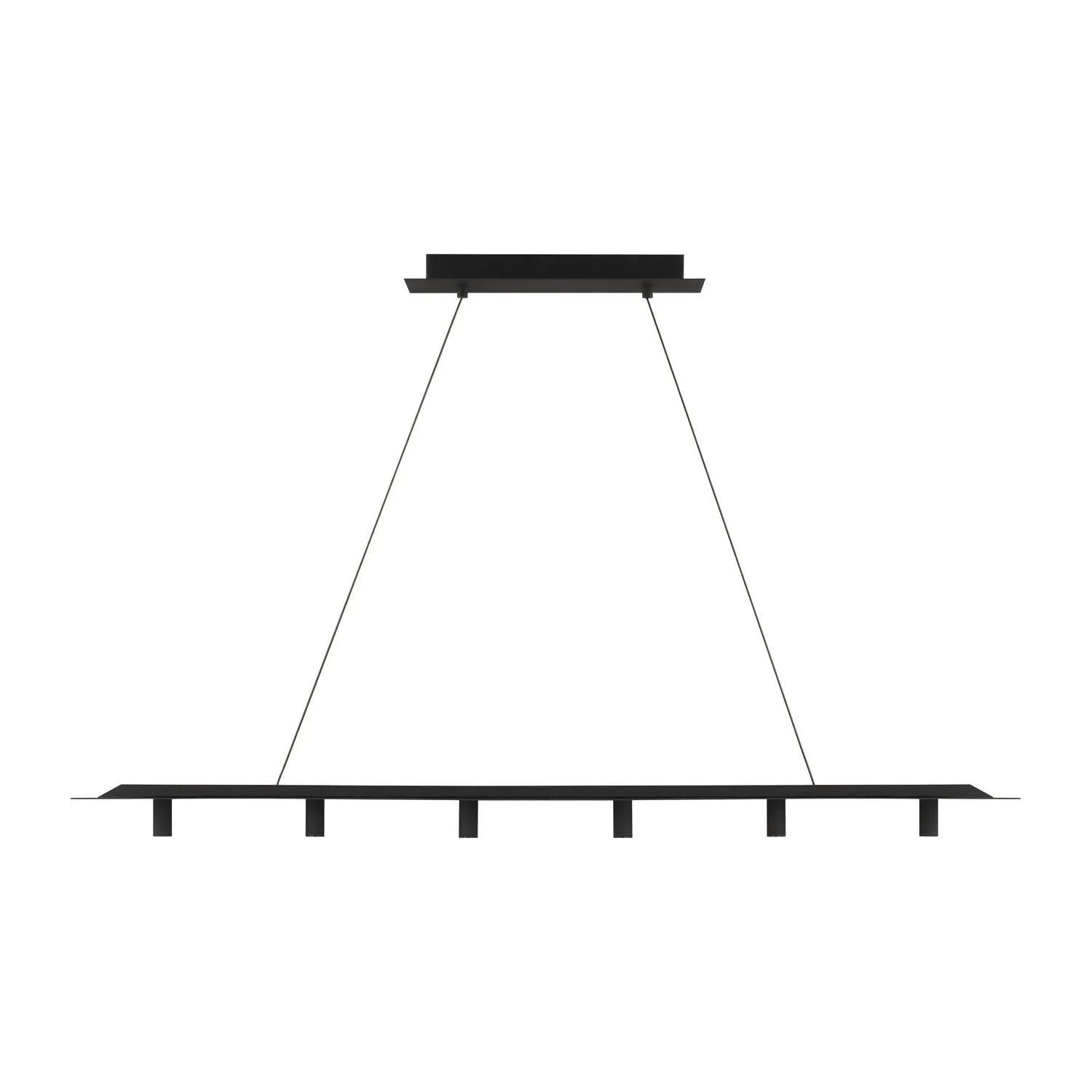 Montreal Lighting & Hardware - Ponte LED Linear Suspension by Visual Comfort Modern | QUICK SHIP - 700LSPNT50B-LED930-277-OS | Montreal Lighting & Hardware