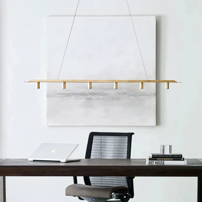 Montreal Lighting & Hardware - Ponte LED Linear Suspension by Visual Comfort Modern | QUICK SHIP - 700LSPNT50B-LED930-277-OS | Montreal Lighting & Hardware