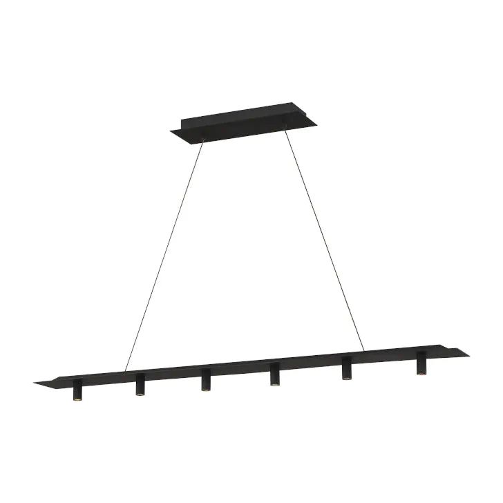 Montreal Lighting & Hardware - Ponte LED Linear Suspension by Visual Comfort Modern | QUICK SHIP - 700LSPNT50B-LED930-277-OS | Montreal Lighting & Hardware