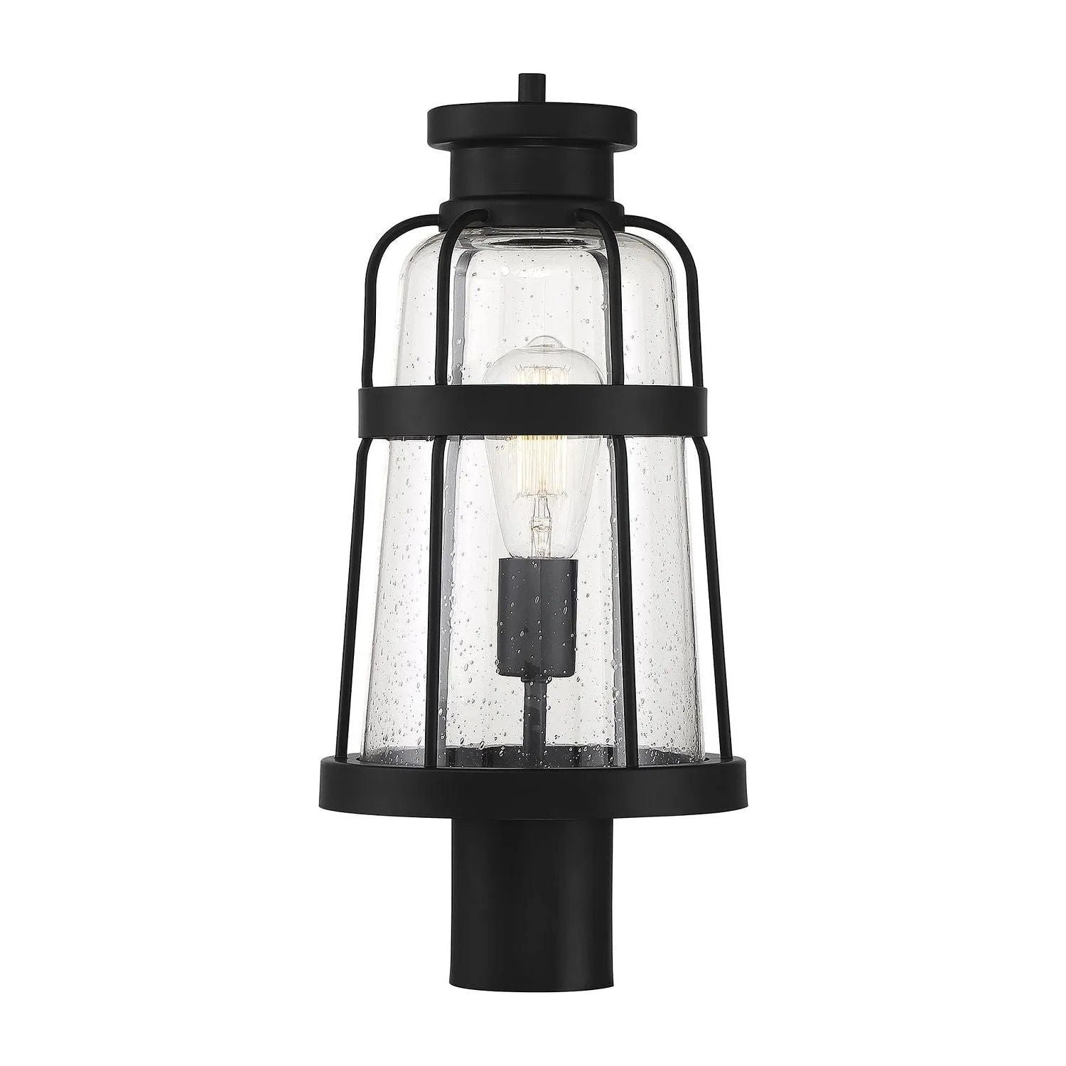 Montreal Lighting & Hardware - Quinton Post Lantern by Savoy House Exclusive - V6-L5-2944-BK | Montreal Lighting & Hardware