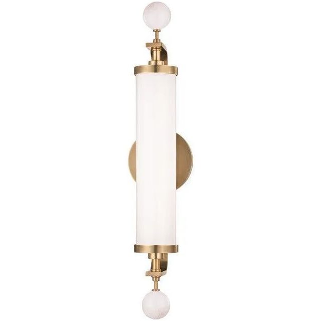 Montreal Lighting & Hardware - Royale LED Wall Sconce by Hudson Valley | Open Box - 2912-AGB-OB | Montreal Lighting & Hardware