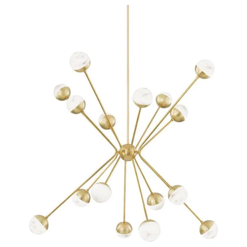 Montreal Lighting & Hardware - Saratoga LED Chandelier by Hudson Valley Lighting | OPEN BOX - 2851-AGB-OB | Montreal Lighting & Hardware