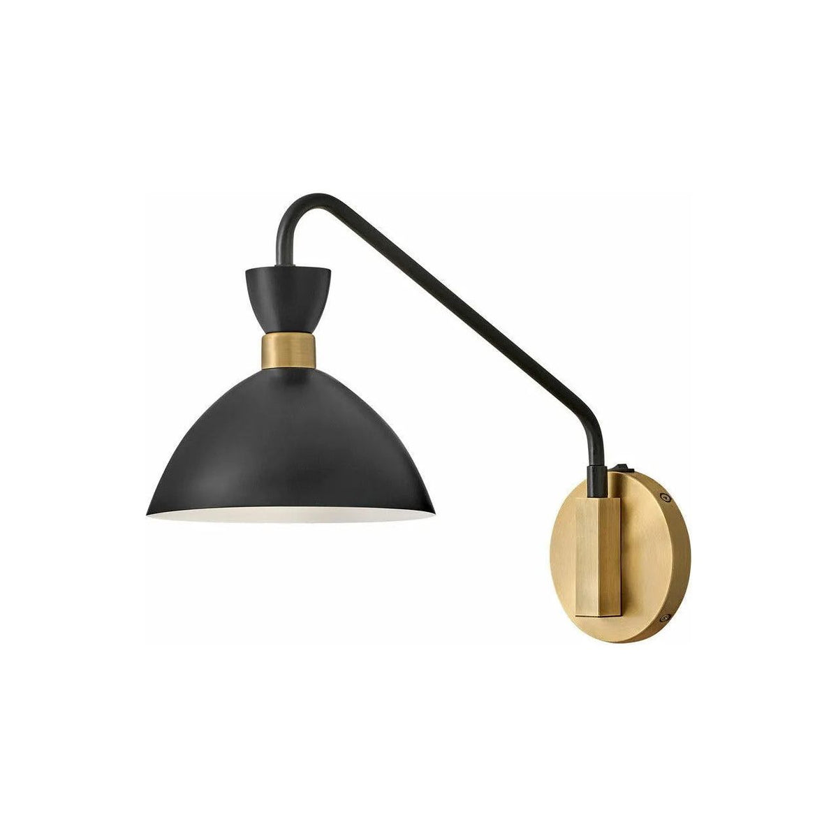 Montreal Lighting & Hardware - Simon Wall Sconce by Lark | OPEN BOX - 83250BK-HB-OB | Montreal Lighting & Hardware