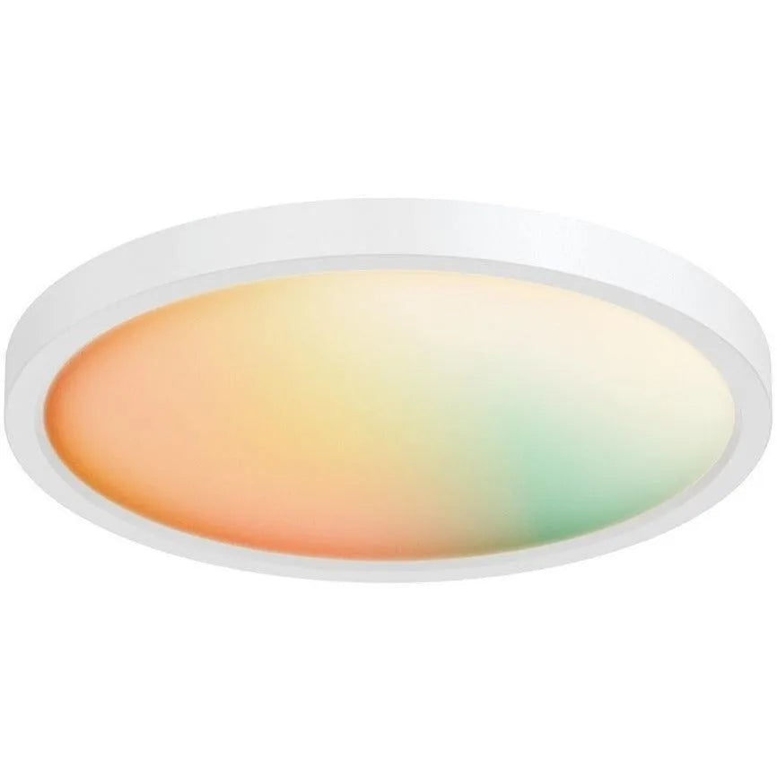 Montreal Lighting & Hardware - Smart RGB+CCT Flush Mount by DALS Lighting - SM-FM14WH | Montreal Lighting & Hardware