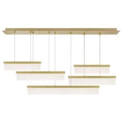 Montreal Lighting & Hardware - Sweep LED Linear Chandelier by Visual Comfort Modern | QUICK SHIP - 700LSSWPR-LED930-OS | Montreal Lighting & Hardware