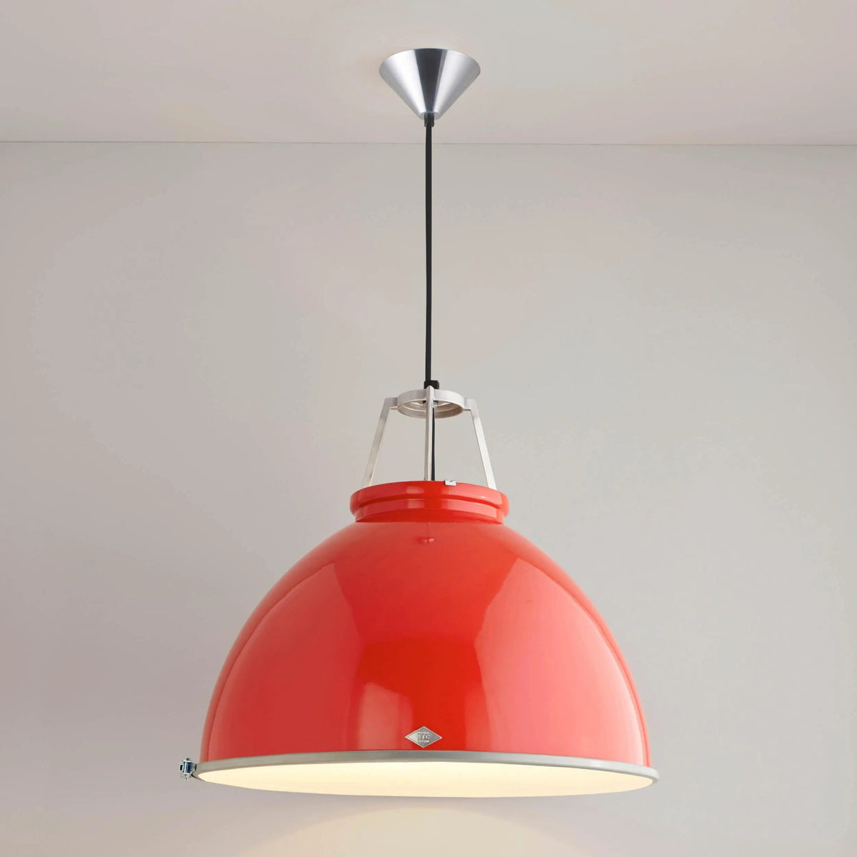 Montreal Lighting & Hardware - Titan Etched Glass Pendant by Original BTC | OPEN BOX - US-FP005GR/GL01E-OB | Montreal Lighting & Hardware