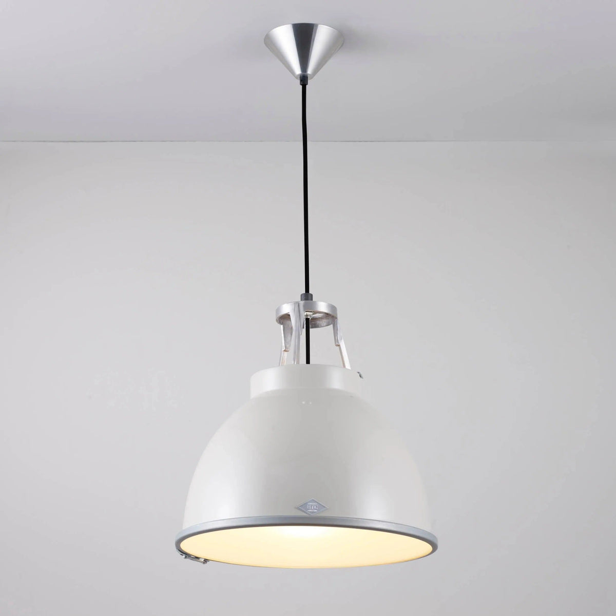 Montreal Lighting & Hardware - Titan Etched Glass Pendant by Original BTC | OPEN BOX - US-FP005GR/GL01E-OB | Montreal Lighting & Hardware