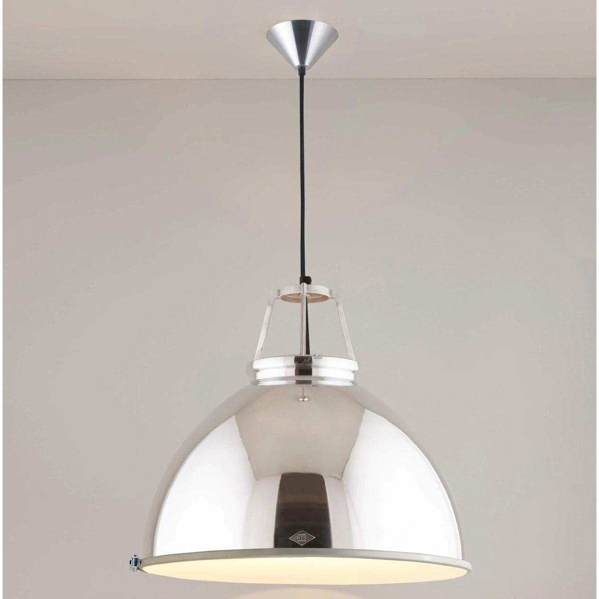 Montreal Lighting & Hardware - Titan Etched Glass Pendant by Original BTC | OPEN BOX - US-FP005GR/GL01E-OB | Montreal Lighting & Hardware