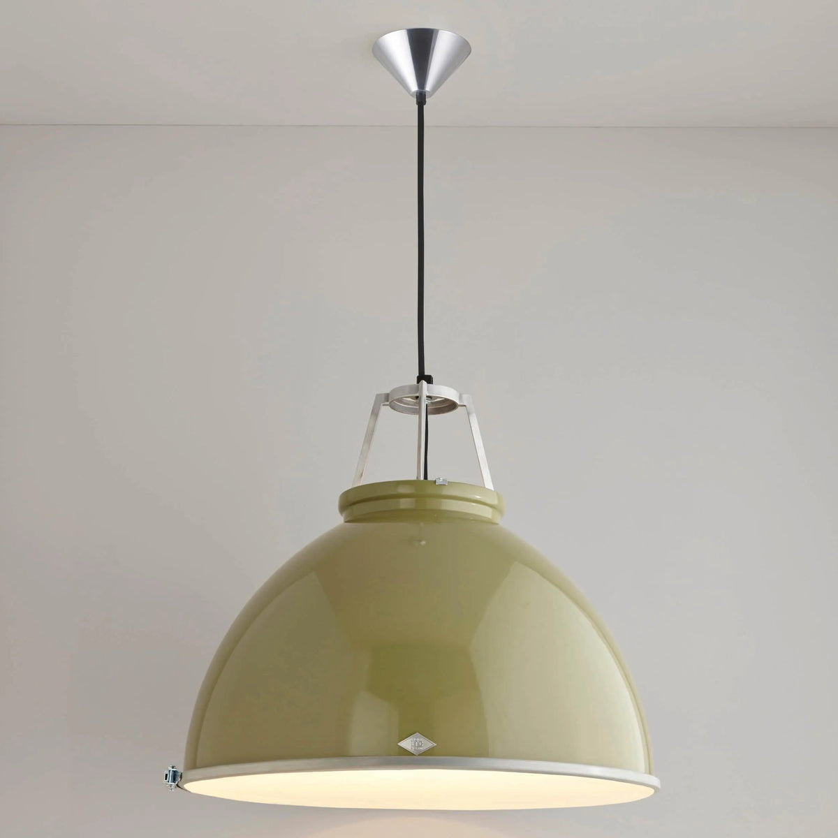 Montreal Lighting & Hardware - Titan Etched Glass Pendant by Original BTC | OPEN BOX - US-FP005GR/GL01E-OB | Montreal Lighting & Hardware