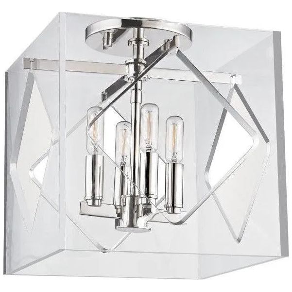 Montreal Lighting & Hardware - Travis Flush Mount by Hudson Valley | QUICK SHIP - 5912F-PN-OS | Montreal Lighting & Hardware