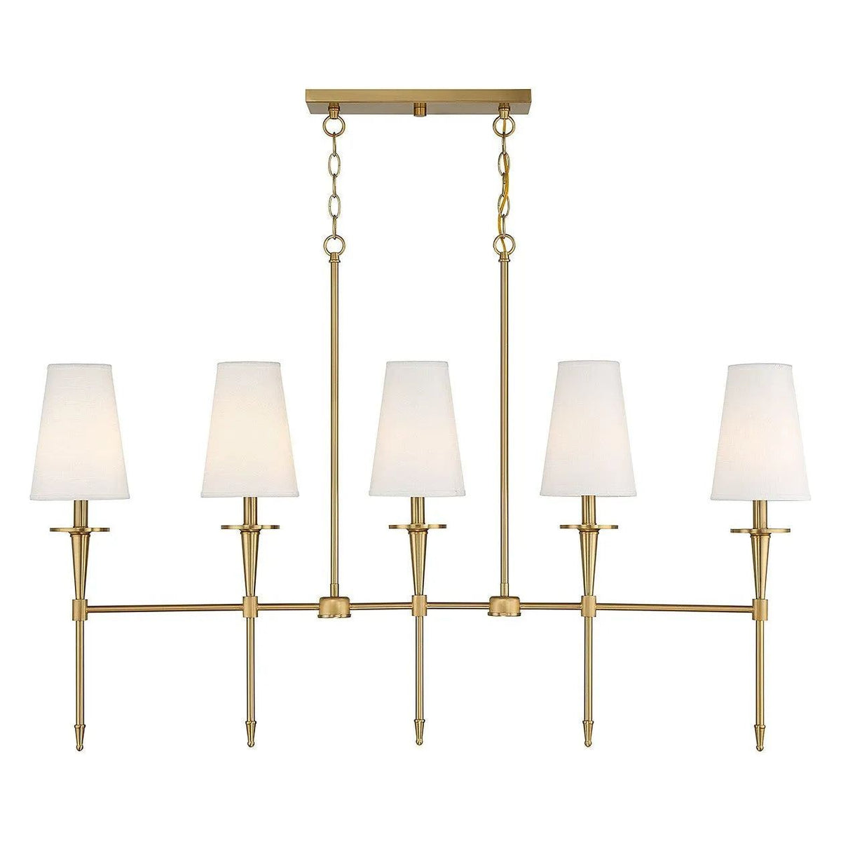 Montreal Lighting & Hardware - Trundle Linear Chandelier by Savoy House Exclusive - V6-L1-5609-5-322 | Montreal Lighting & Hardware