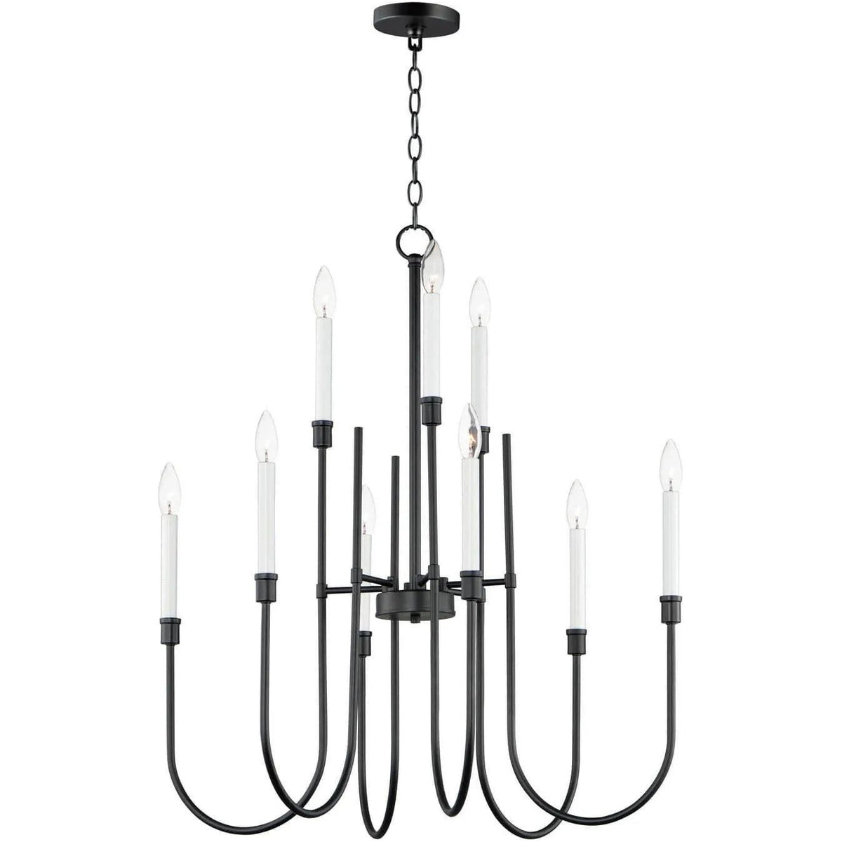 Montreal Lighting & Hardware - Tux Chandelier by Maxim Lighting | Open Box - 11289BK-OB | Montreal Lighting & Hardware