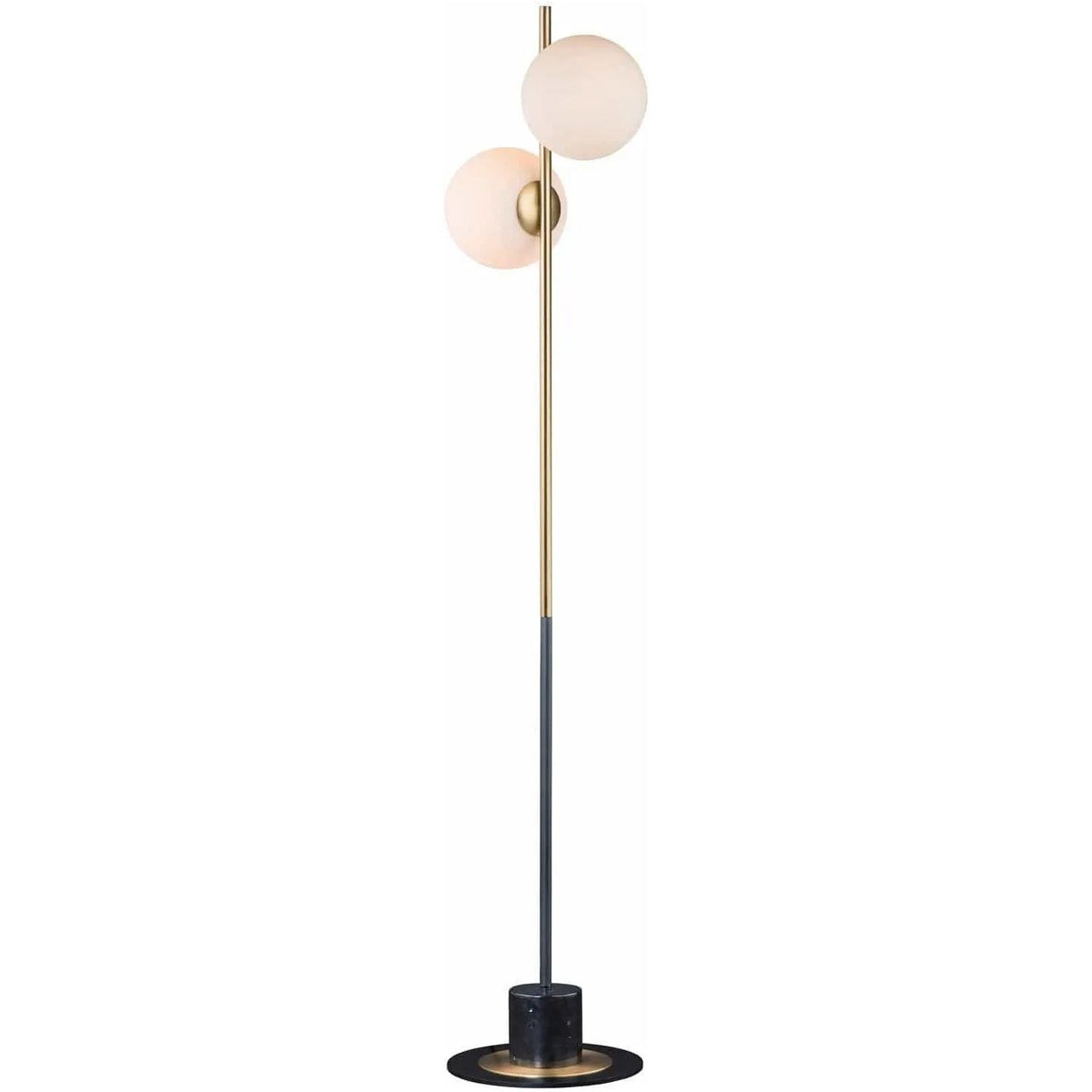 Montreal Lighting & Hardware - Vesper Floor Lamp by Maxim Lighting | OPEN BOX - 26039SWSBRBK-OB | Montreal Lighting & Hardware