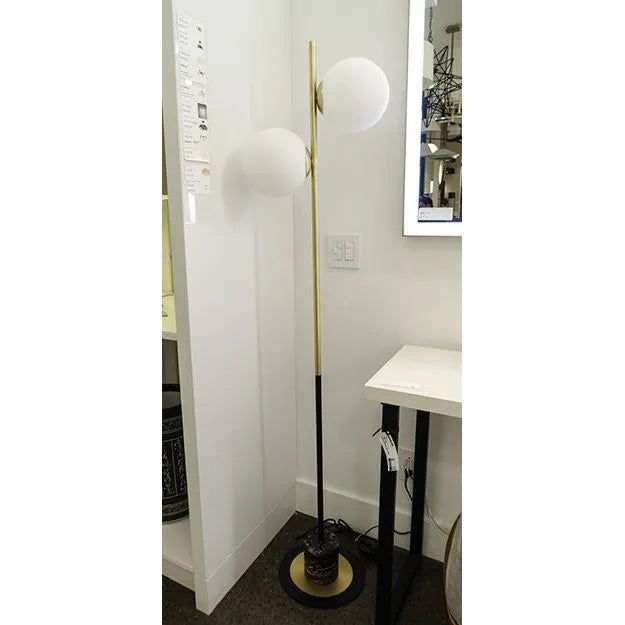 Montreal Lighting & Hardware - Vesper Floor Lamp by Maxim Lighting | OPEN BOX - 26039SWSBRBK-OB | Montreal Lighting & Hardware