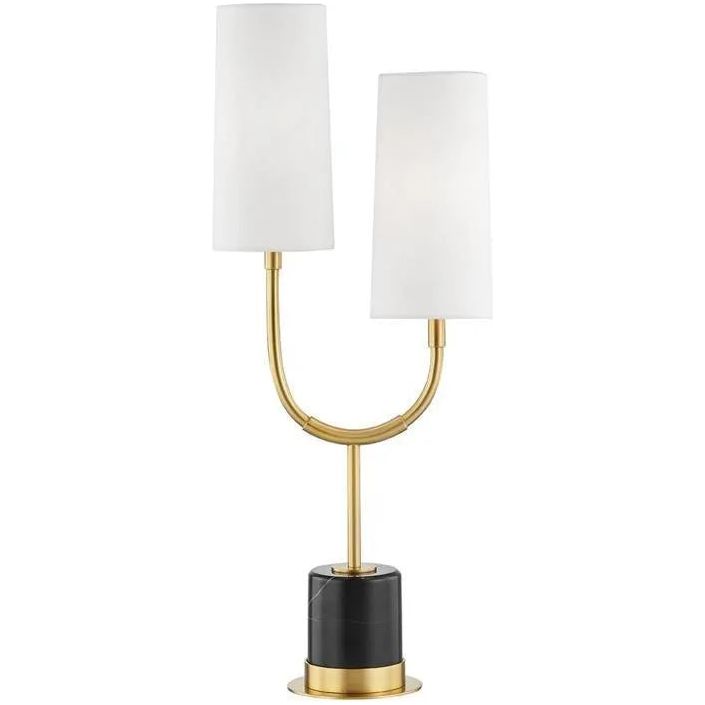 Montreal Lighting & Hardware - Vesper Table Lamp by Hudson Valley | QUICK SHIP - L1403-AGB-OS | Montreal Lighting & Hardware