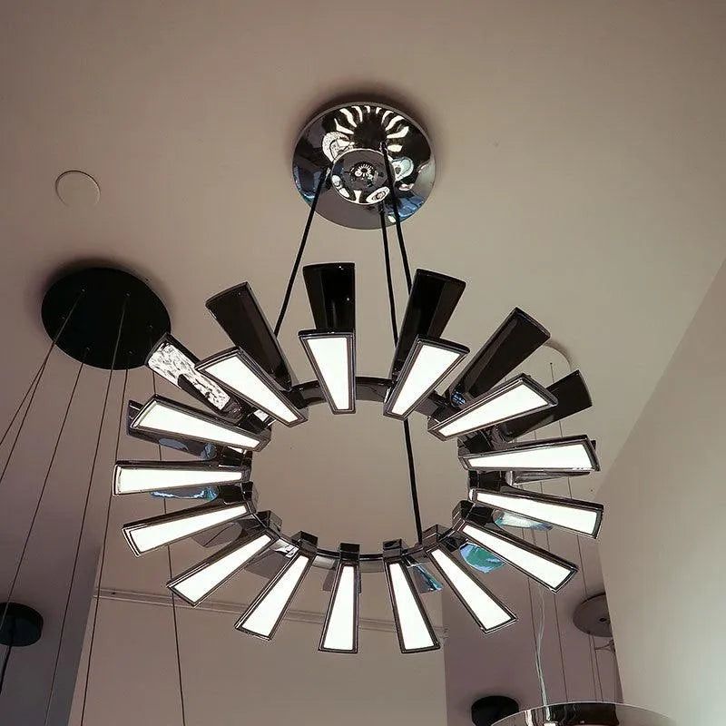 Montreal Lighting & Hardware - Wedge Chandelier by Blackjack Lighting | OPEN BOX - WEG-26C-PC-27U-30K-OB | Montreal Lighting & Hardware