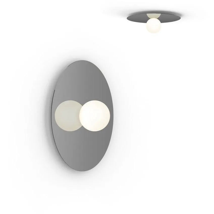 Pablo Designs - Bola Disc Flush Mount - BOLA FSH 18 GUN | Montreal Lighting & Hardware