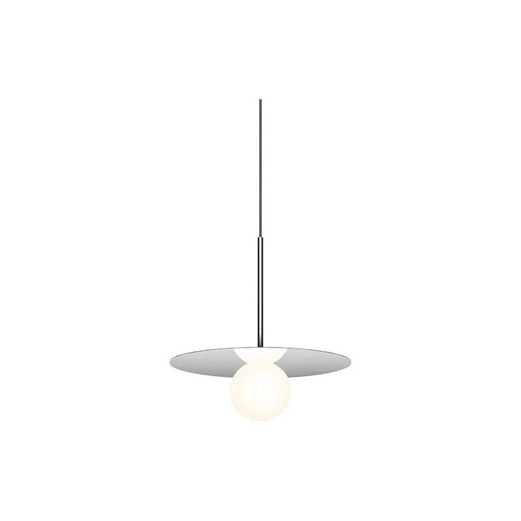 Pablo Designs - Bola Disc LED Pendant - BOLA 12 CRM | Montreal Lighting & Hardware