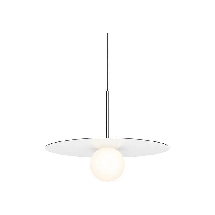 Pablo Designs - Bola Disc LED Pendant - BOLA 18 WHT | Montreal Lighting & Hardware