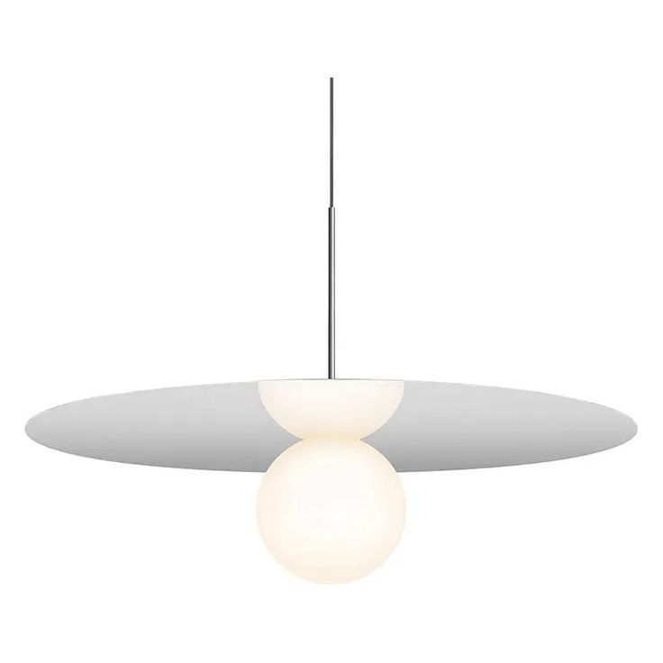 Pablo Designs - Bola Disc LED Pendant - BOLA 32 CRM | Montreal Lighting & Hardware