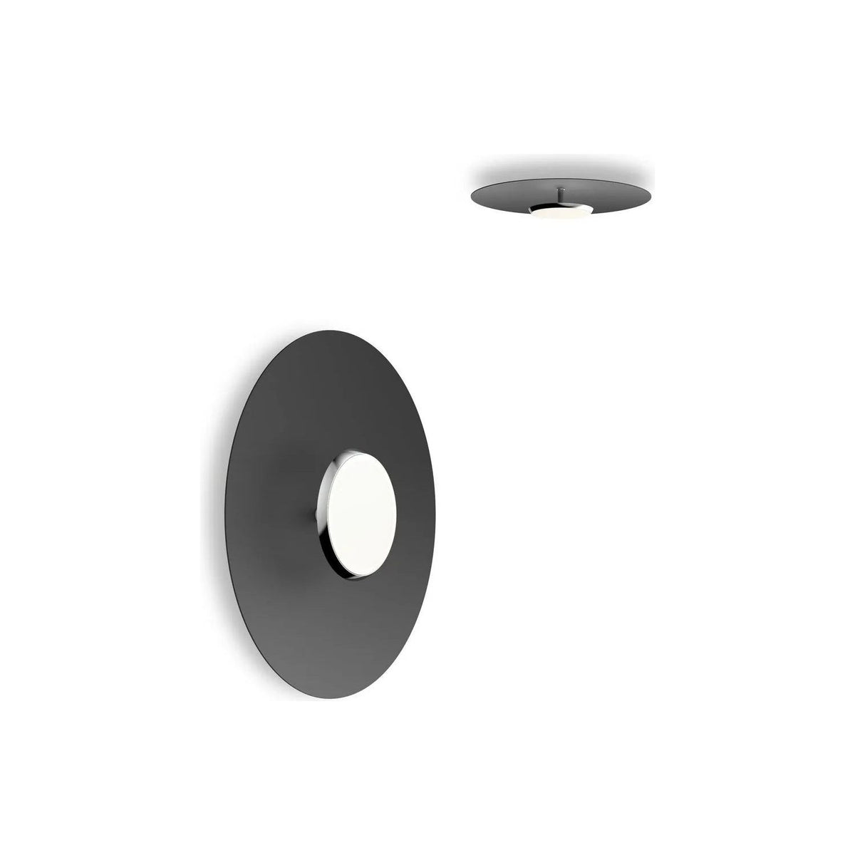 Pablo Designs - Sky LED Flush Mount - SKY FSH 18 DOM BLK | Montreal Lighting & Hardware