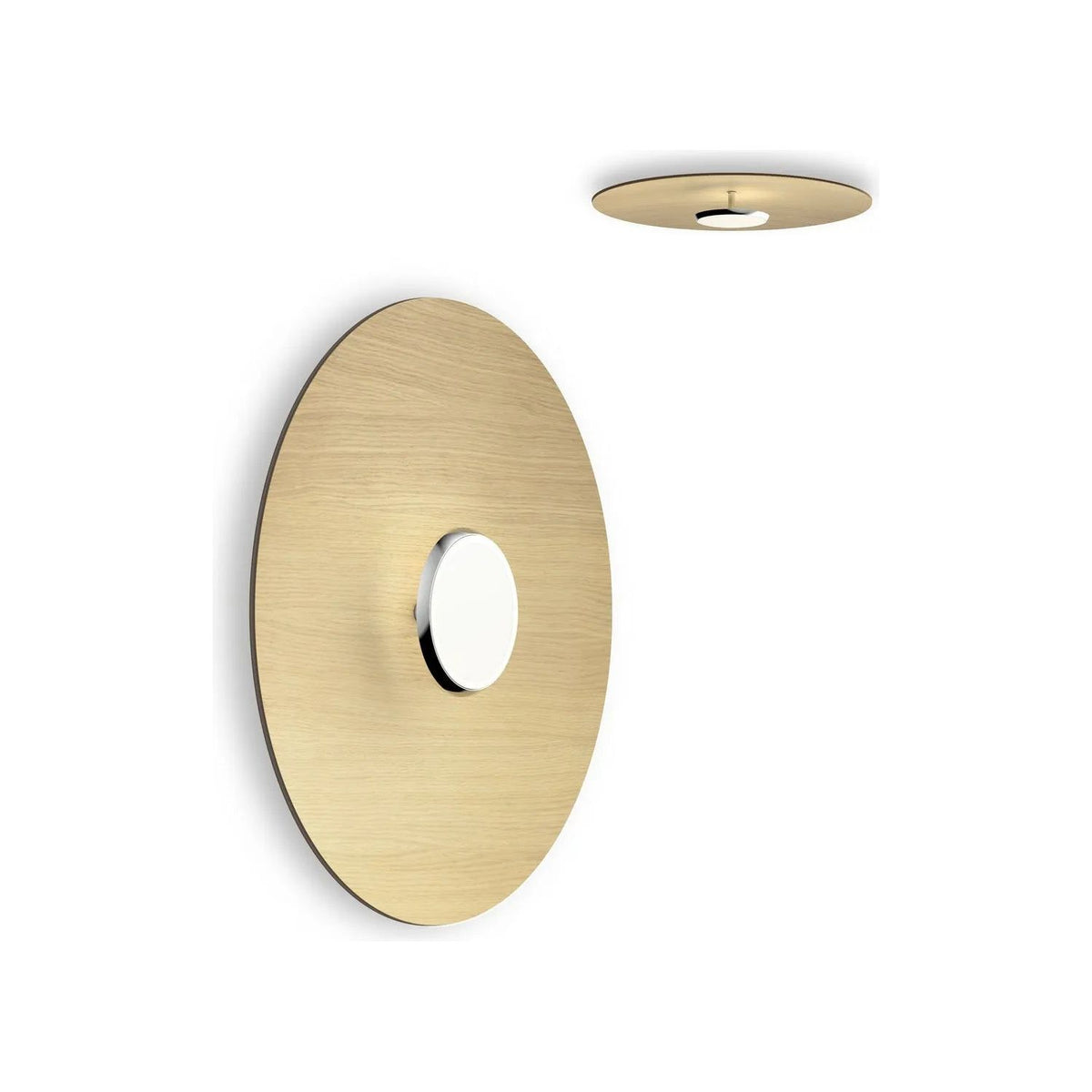 Pablo Designs - Sky LED Flush Mount - SKY FSH 24 DOM OAK | Montreal Lighting & Hardware