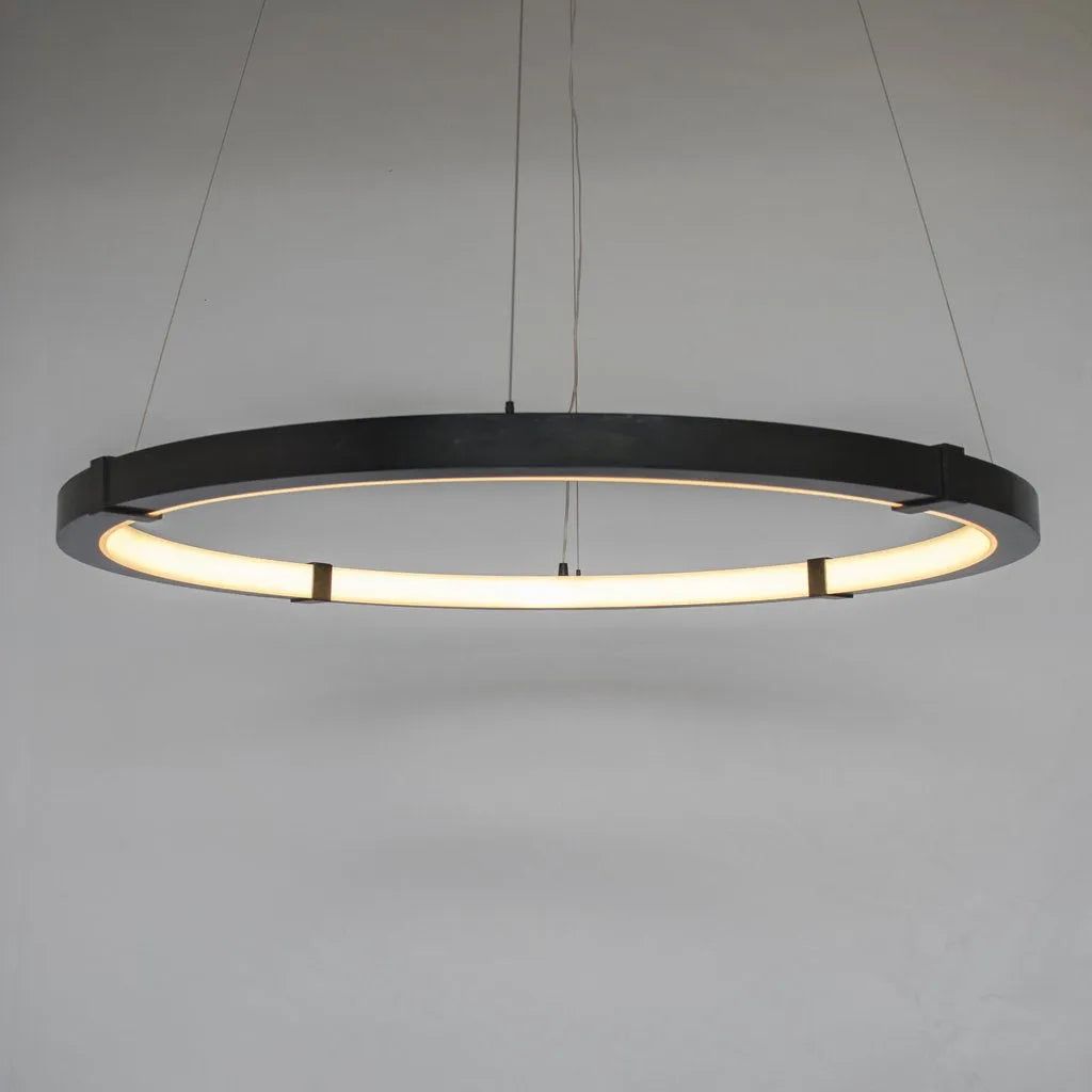 Ridgely Studio Works - Aura Slim Pendant - AU-SM-PE-BLS-LRG | Montreal Lighting & Hardware