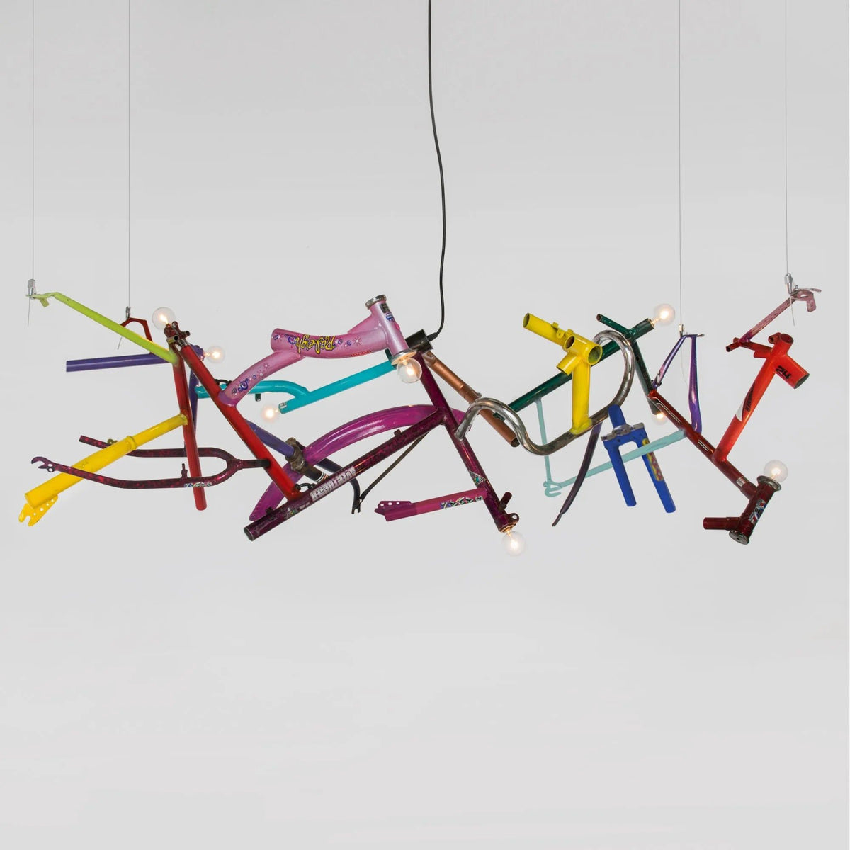 Ridgely Studio Works - Bicycle Linear Chandelier - BIC-CH-102AW-LNR-B | Montreal Lighting & Hardware