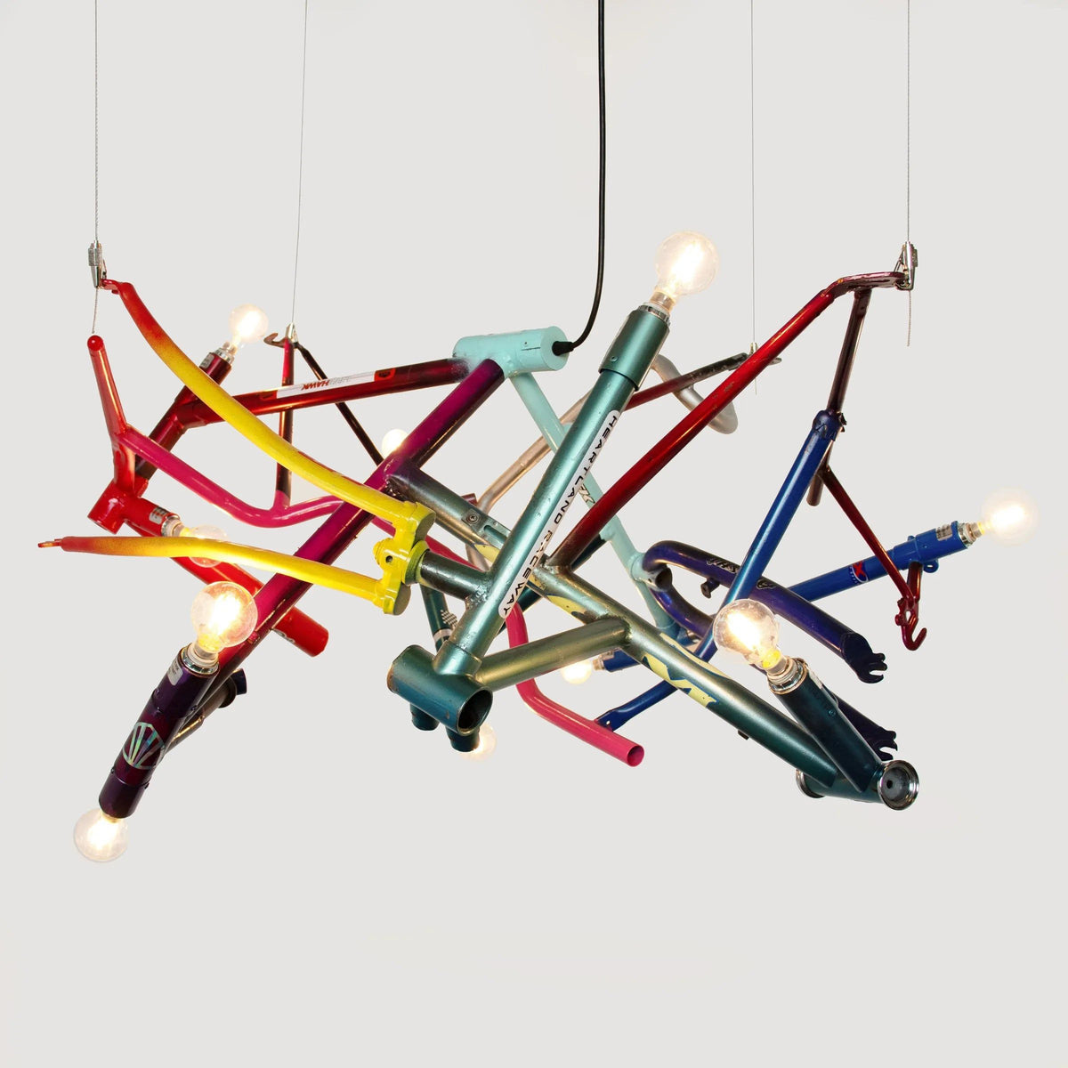 Ridgely Studio Works - Bicycle Round Chandelier - BIC-CH-102AW-RND-B | Montreal Lighting & Hardware