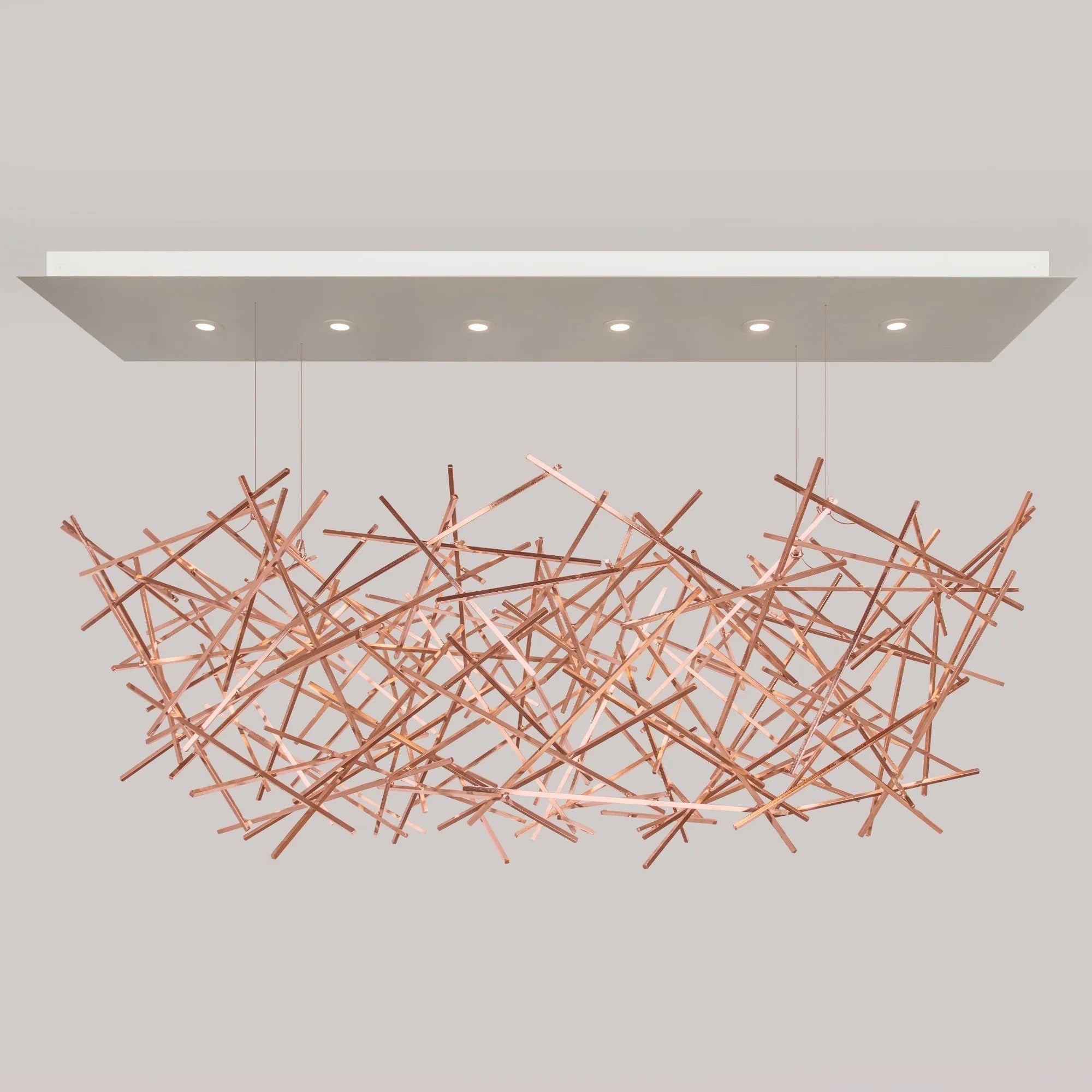 Ridgely Studio Works - Criss Cross Linear Chandelier - CC-CH-102AW-MD | Montreal Lighting & Hardware