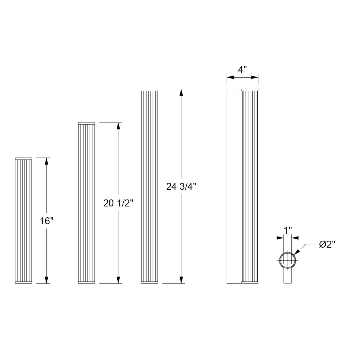 Ridgely Studio Works - Ember S1 Wall Sconce - EMB-S1-WS-16-BNI-SCL | Montreal Lighting & Hardware