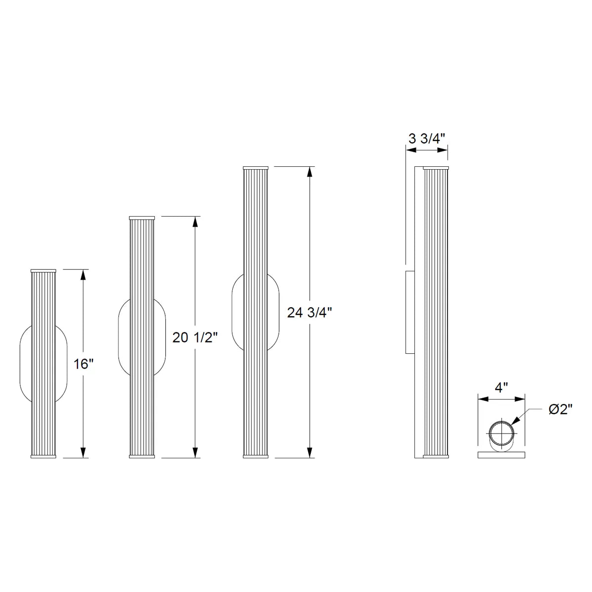 Ridgely Studio Works - Ember S2 Wall Sconce - EMB-S2-WS-20-BNI-SCL | Montreal Lighting & Hardware