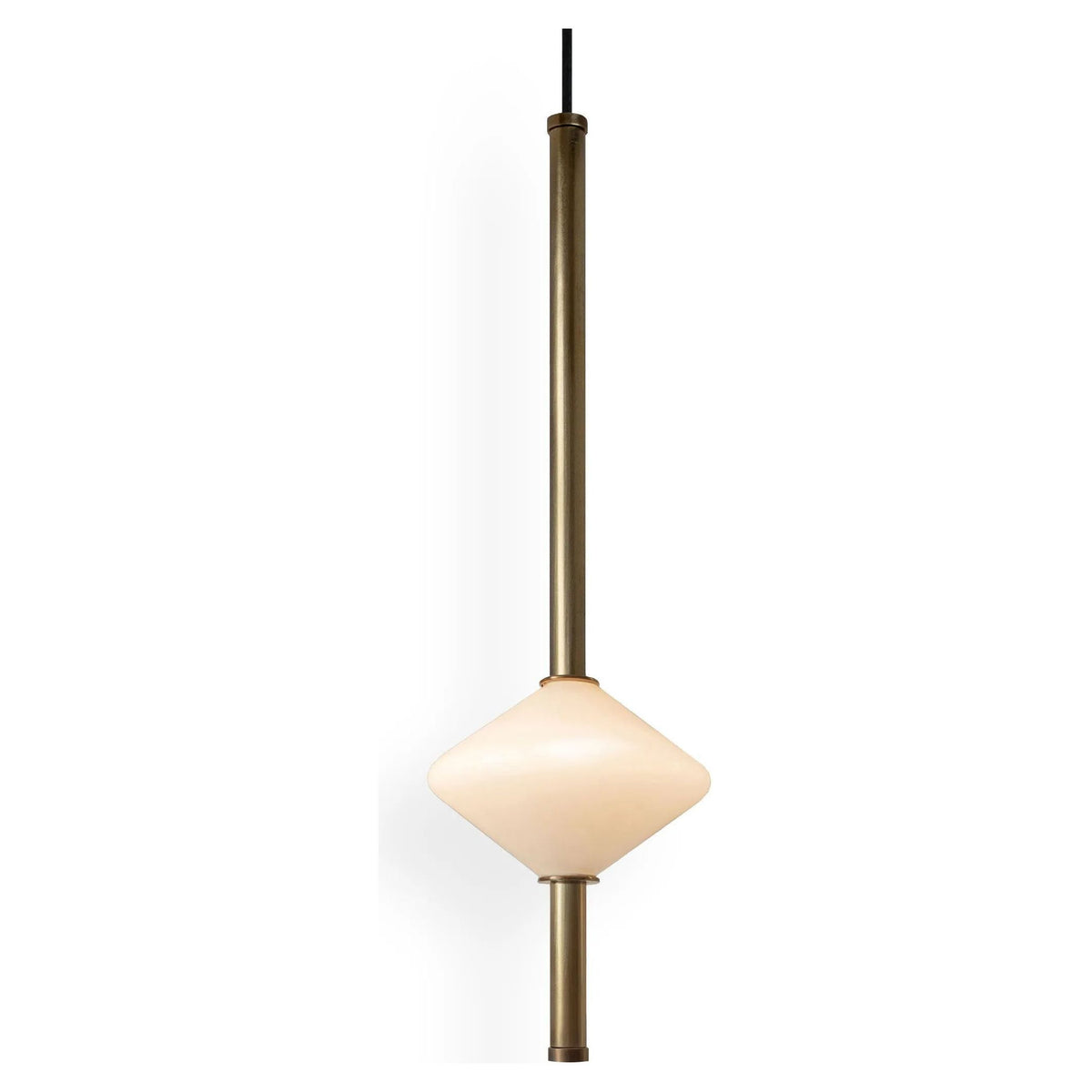 Ridgely Studio Works - Gem Vertical Pendant - GEM1-VRT-18-BNI-72-BB | Montreal Lighting & Hardware