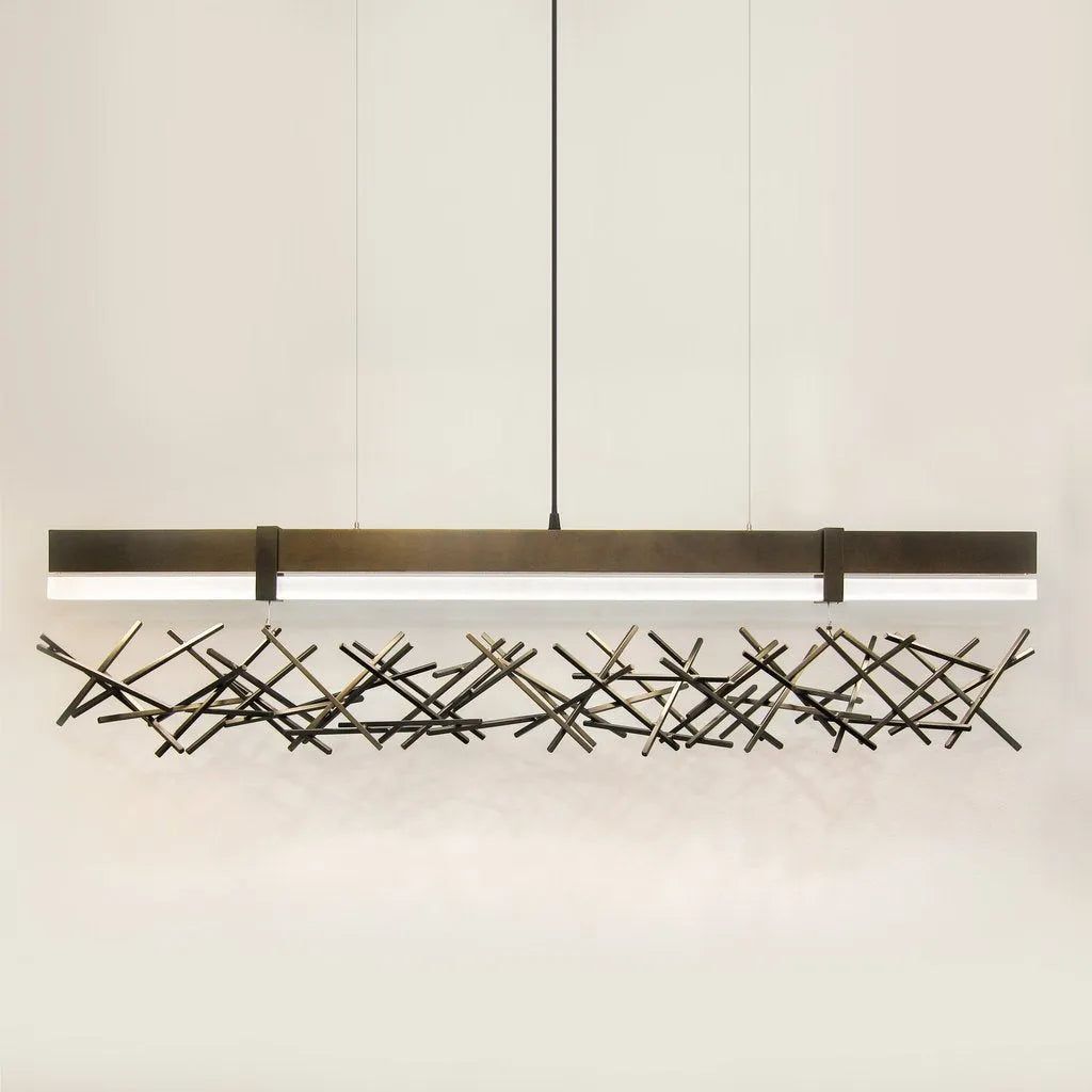 Ridgely Studio Works - Level Criss-Cross Pendant - LE-CC-PE-BLS-SM | Montreal Lighting & Hardware