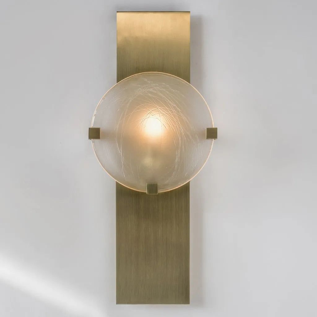 Ridgely Studio Works - Lunette Rectangular 3 Prong Wall Light - LUN-REC-3P-WS-CH-112BRZ | Montreal Lighting & Hardware