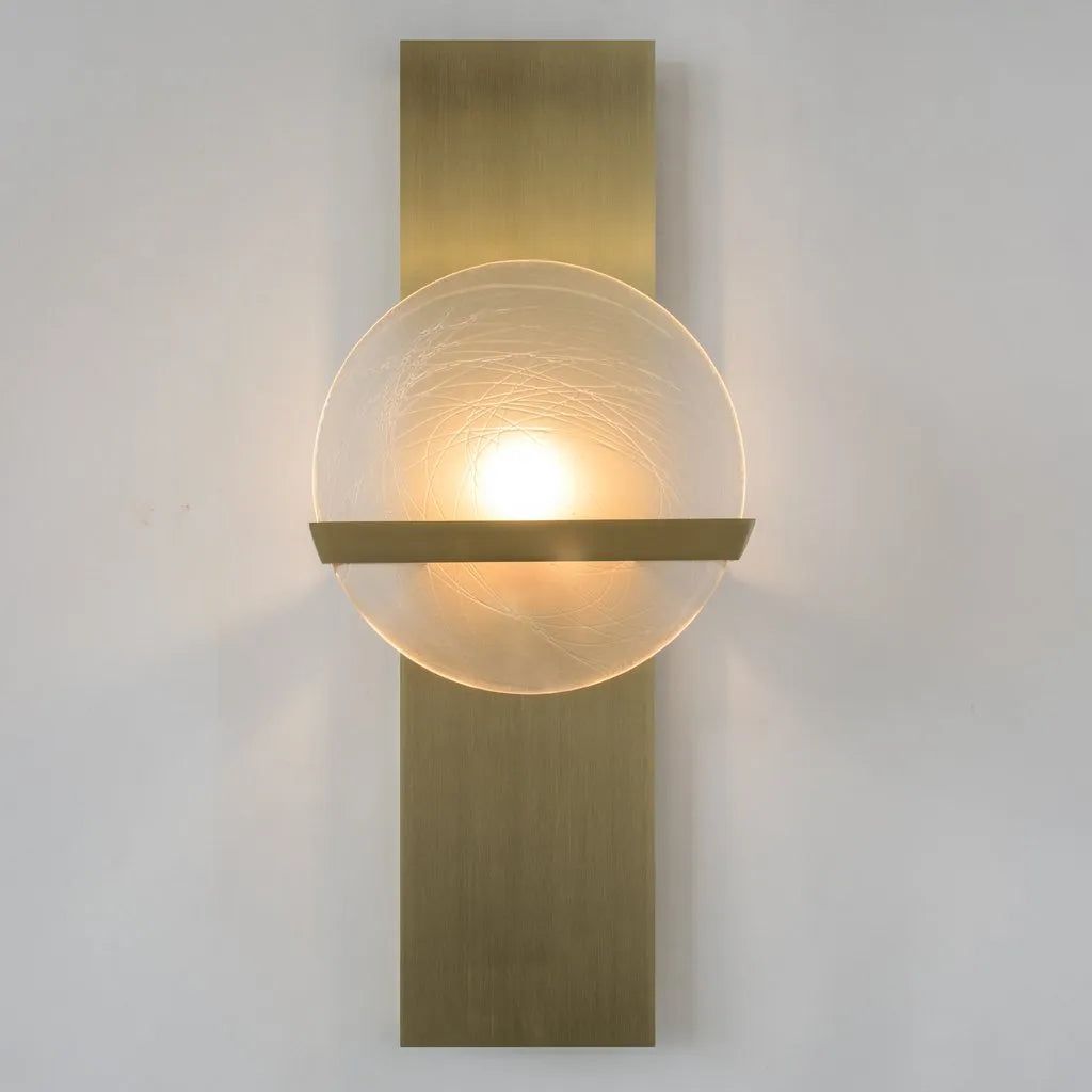 Ridgely Studio Works - Lunette Rectangular Bar Wall Light - LUN-REC-1P-WS-CH-112BRZ | Montreal Lighting & Hardware