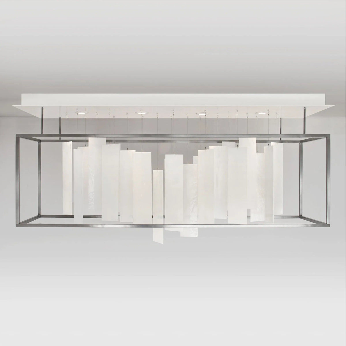 Ridgely Studio Works - Movimento Linear Chandelier - MO-REC-CH-MD-BST | Montreal Lighting & Hardware