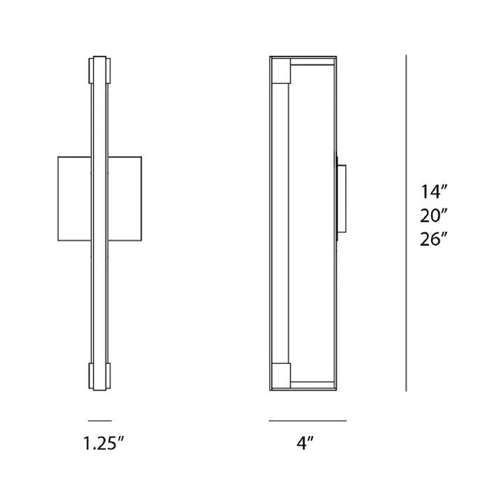 Ridgely Studio Works - Ray Wall Light - RAY-WS-112BRZ-MD | Montreal Lighting & Hardware