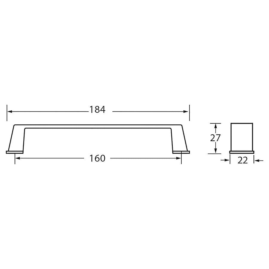 Rocheleau - E1471 Pull - POI-E1471-160-1917 | Montreal Lighting & Hardware